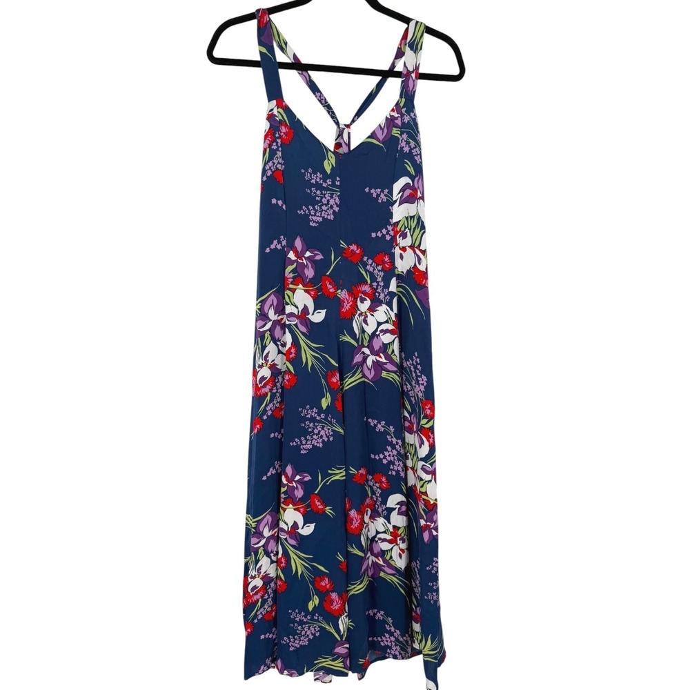 Madewell Women's Cami Maxi Dress Orchid Bouquet Blue Floral Size 6 Resortwear - Picture 5 of 15